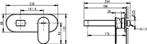 Смеситель Bravat Gina P69182C-ENG для раковины - 3