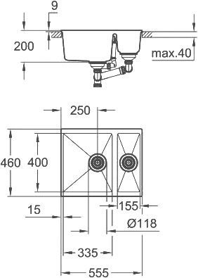 Мойка кухонная Grohe K500 31648AP0 - 4