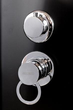 Душевая кабина Deto BM 90х90 хром  BM4590NBLACK - 2