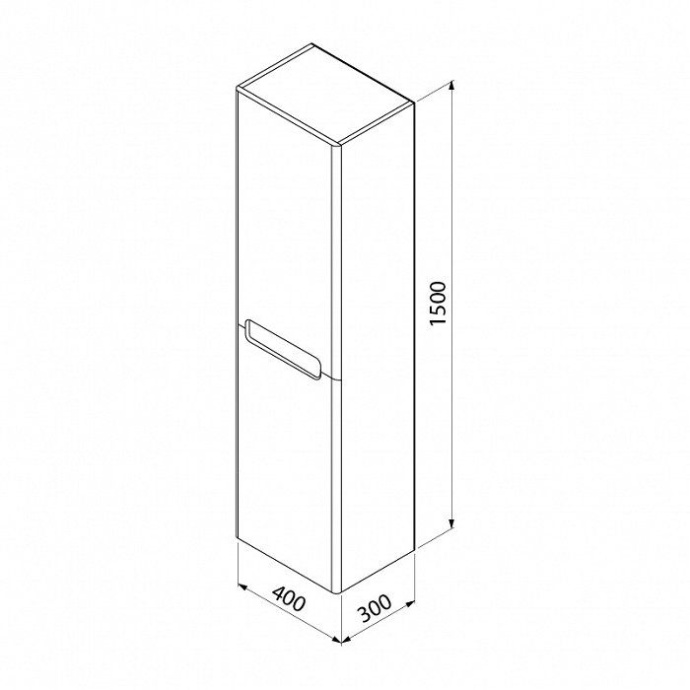 Шкаф-пенал IDDIS Edifice 40 подвесной белый  EDI40W0i97 - 2