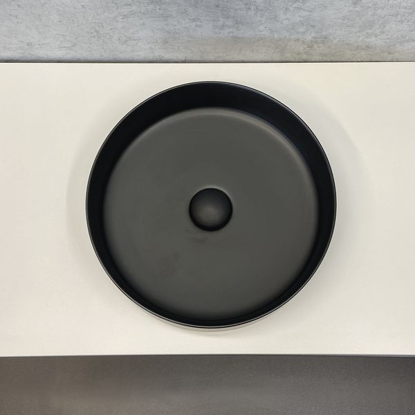  Раковина Comforty 9110 MB матовая черная 00-00002766 - 3