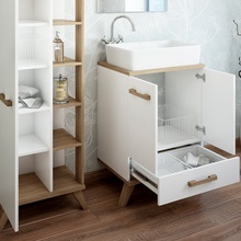 Тумба с раковиной Sanflor Ингрид 60 белый  С12473 - 1