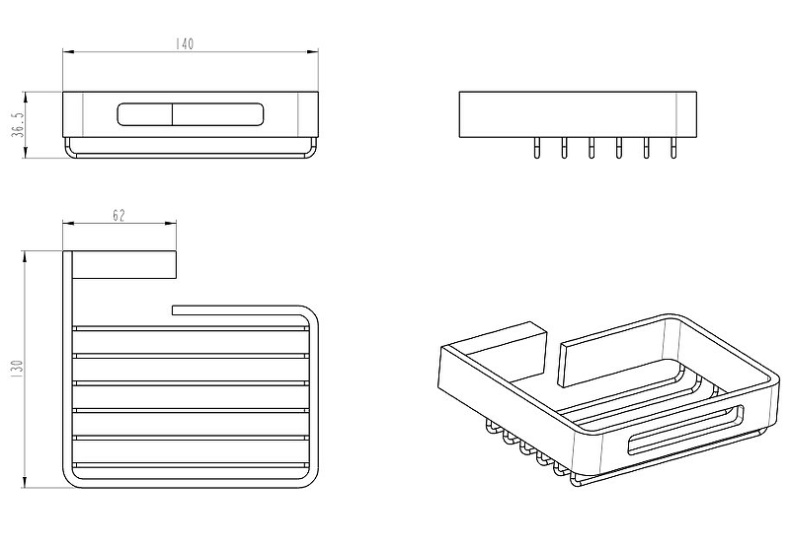 Держатель для губки Boheme Q черный 10959-SGM - 1