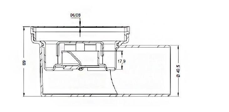 Душевой трап Berges Trend 15х15 хром глянцевый 091002 - 2