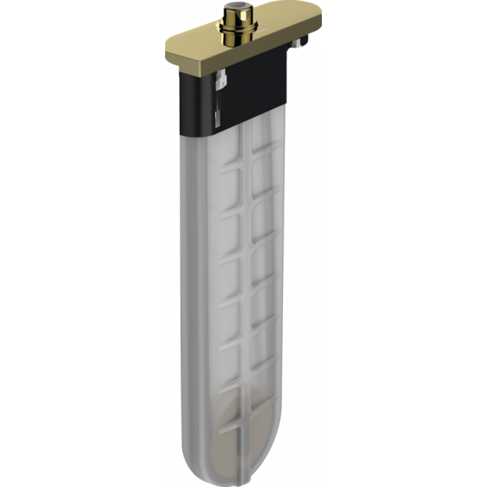 Внешняя часть с прямоугольной розеткой Hansgrohe sBox, полированное золото 28010990 - 0