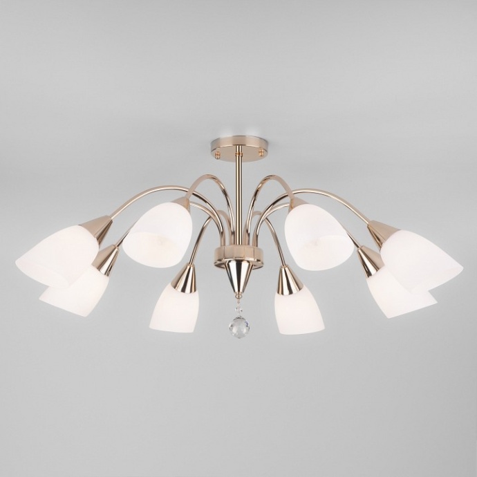 Люстра на штанге Eurosvet Ellene 30149/8 золото - 0