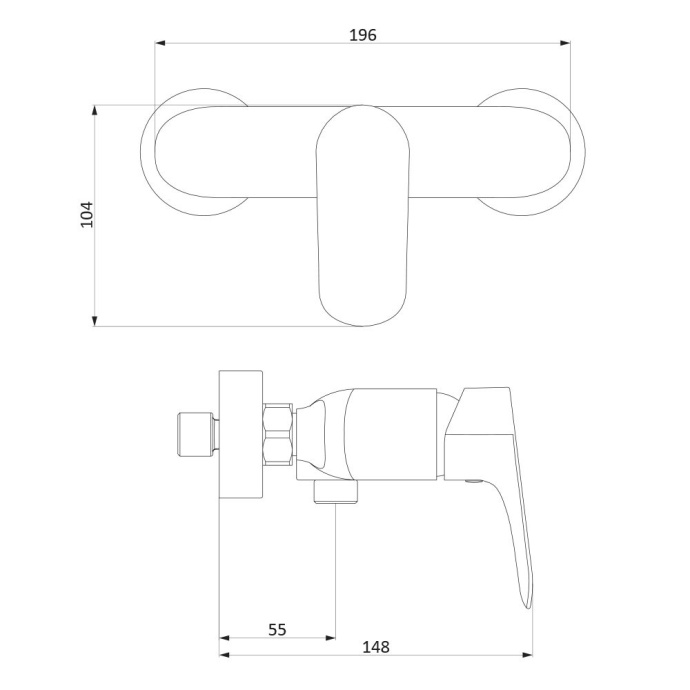 Смеситель Damixa Palace Grand 462000000 для душа - 6