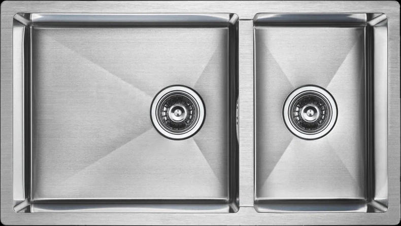Мойка кухонная Paulmark Axel 78 брашированная сталь PM227844-BS - 0