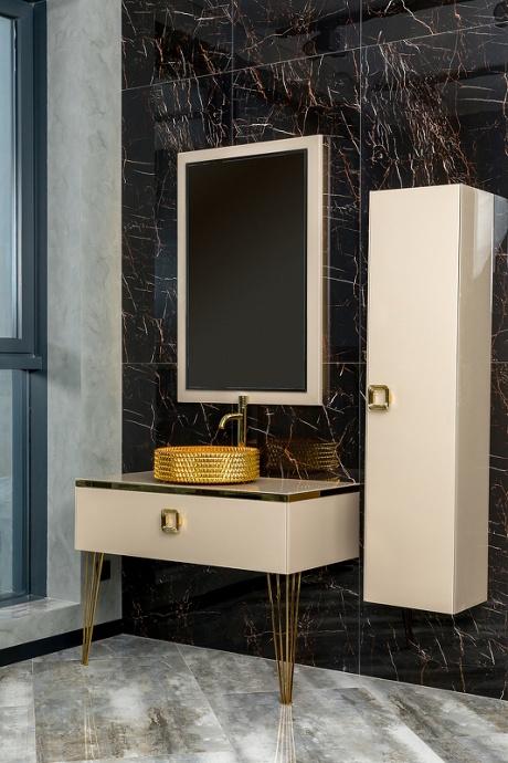 Тумба под раковину Armadi Art Lucido 100 бежевый 770-100-CP - 6