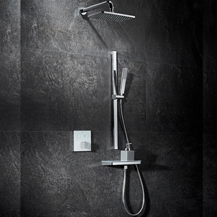 Душевой набор встраиваемый Black&White Universell хром 7766U - 0