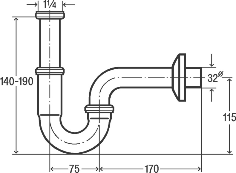 Сифон для раковины Viega 305611 - 2