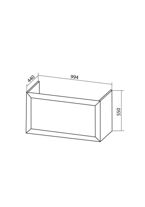 Тумба под раковину Бриклаер Берлин 100 оникс серый  4627125416125 - 7