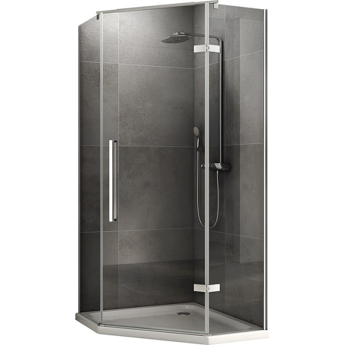 Душевой уголок ABBER Ewiges Wasser 90х90 профиль хром  AG05090 - 0