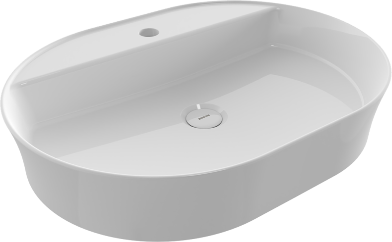 Мебель для ванной STWORKI Берген 80 серая с темной столешницей, раковина Bocchi Slim Line 1600-001-0126 белая 568199 - 7