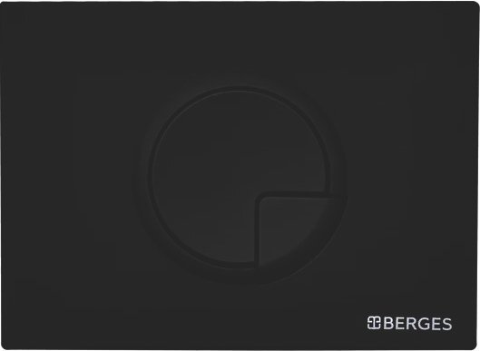 Система инсталляции для унитазов Berges Wasserhaus Novum с кнопкой смыва, черная 040225 - 4