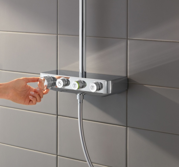Душевая стойка Grohe Euphoria SmartControl 310 Duo 26507000 с термостатом - 10