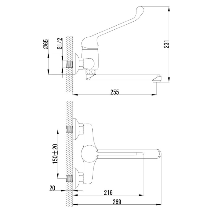 Смеситель Lemark Project LM4611C для раковины - 1