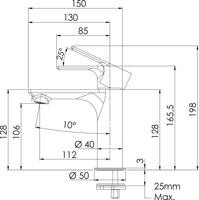 Смеситель для раковины Remer Energy EY12 - 1