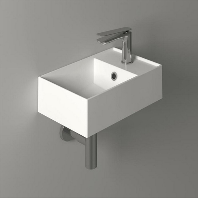 SIMAS AGILE Раковина подвесная 40х27 см, правая , с 1 отв под смеситель,цвет белый AG40 bi*1 - 0