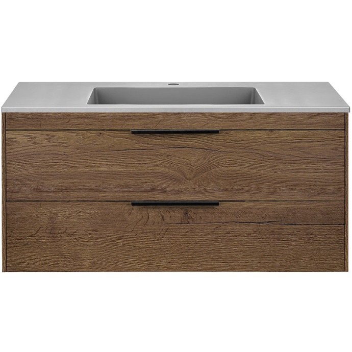 Тумба под раковину Vincea Chiara 100 темное дерево VMC-2C2100TO - 2