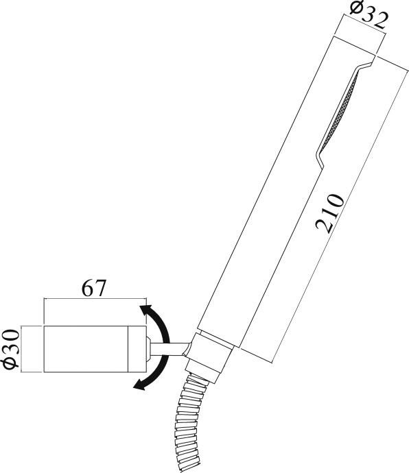 Душевой гарнитур Paffoni Birillo ZDUP036ST сталь - 1