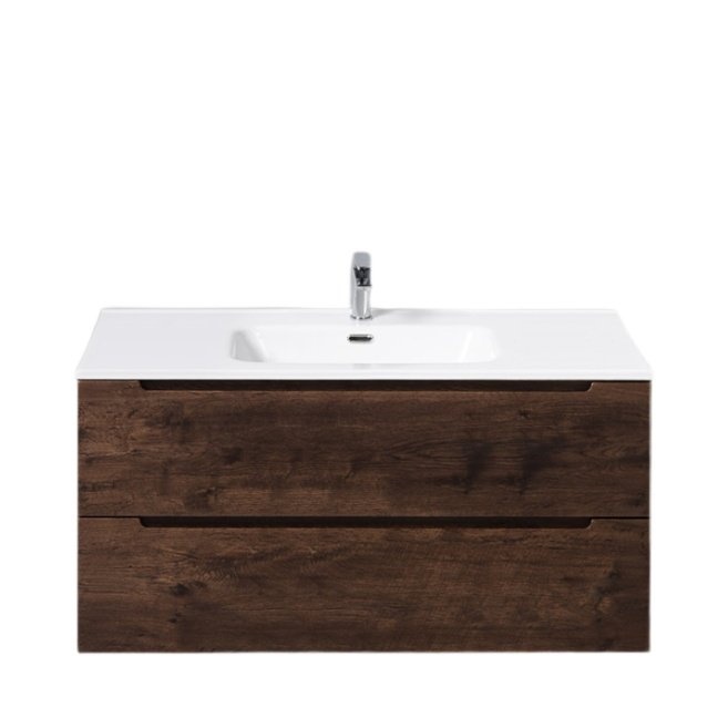 Тумба с раковиной BelBagno Etna 100 темное дерево - 0