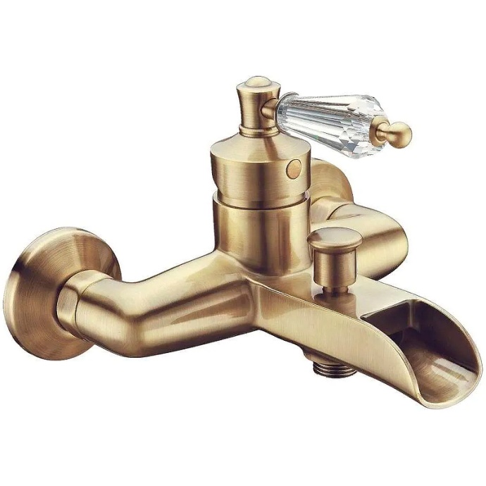 Смеситель для ванны Boheme Vogue бронза с прозрачным Swarovski 203-SW - 0