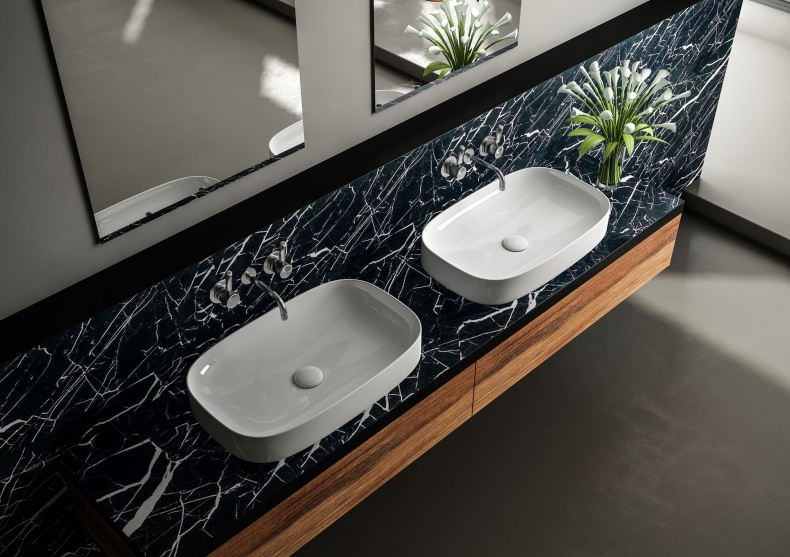 Раковина STWORKI накладная 65 3064-KL белый глянец - 5