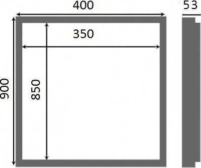 Люк настенный Люкер AL-KR 90x40 - 11