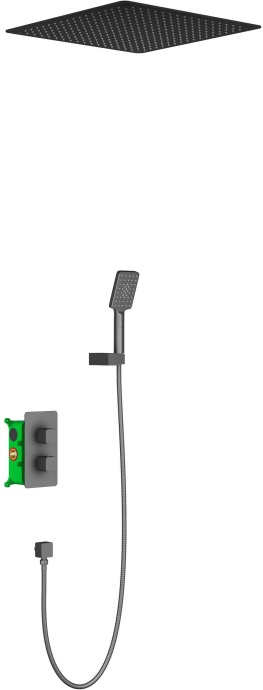 Душевая система встроенная с термостатом Timo Petruma SX-5029/03SM черная - 0