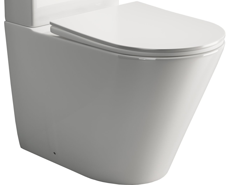 Чаша для унитаза-компакта Ceramica Nova Highlight Rimless c сиденьем-крышкой CN1802-B - 0