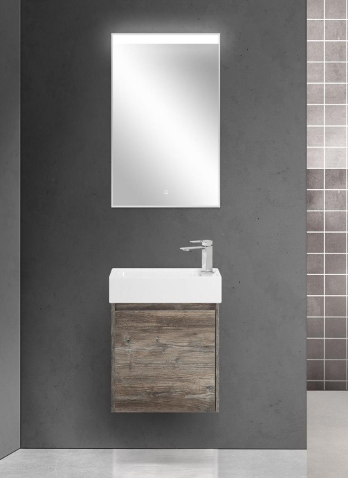 Тумба под раковину Belbagno Kraft Mini 50 R темное дерево KRAFT MINI-500/260-1A-SO-PP-R - 6