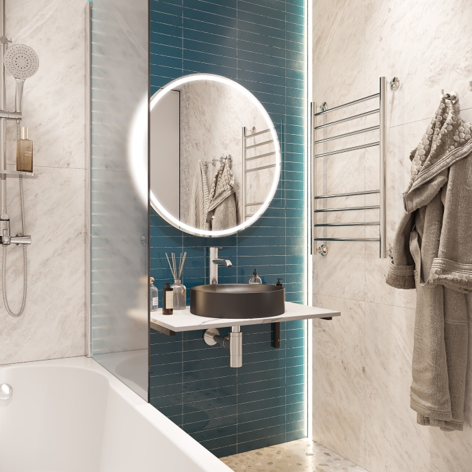 Раковина STWORKI накладная 43 3043-112 антрацит - 3