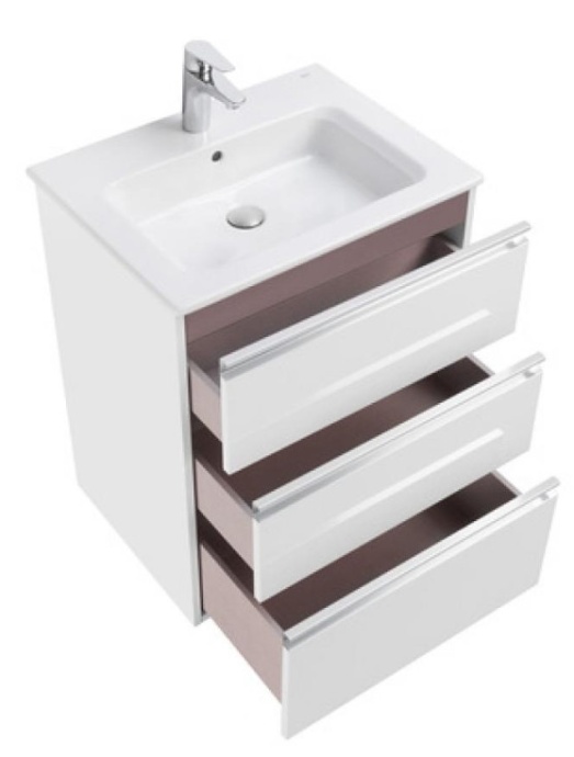 THE GAP Модуль д/раковины 600 мм, 3 ящика, белый глянец 857552806 - 2