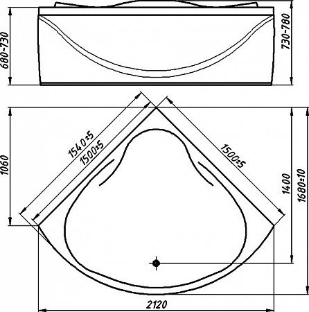 Ванна из искусственного камня Фэма Рената РЕНАТА - 9