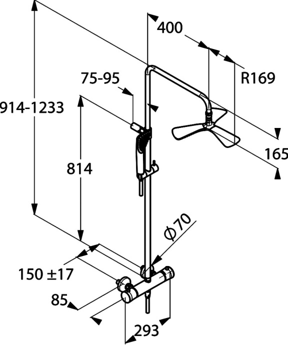 Душевая стойка Kludi Fizz 6709505-00 - 7