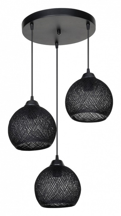 Подвесной светильник TopLight Lizbeth TL1612R-03BK - 0