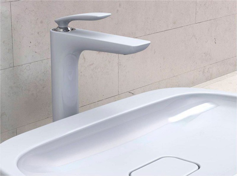 Смеситель для раковины Kludi Balance белый, хром  522989175 - 2