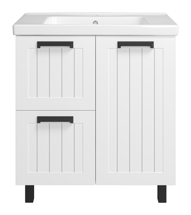 Тумба под раковину Misty Спарта 80 белая матовая П-Спа-06080-01-012Я - 0