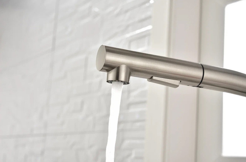 Смеситель для кухни Paulmark Neo сталь Ne214419-Ni - 11