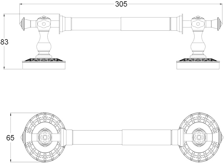 Держатель туалетной бумаги Zorg Antic AZR 07 BR - 1