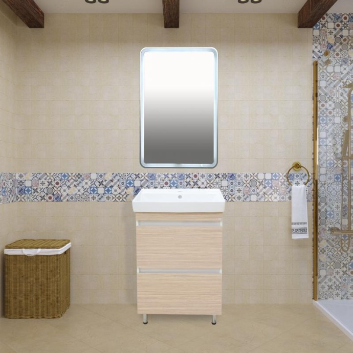 Зеркало Misty Неон 50х80 с подсветкой П-Нео050080-3ПРСНККУ - 5