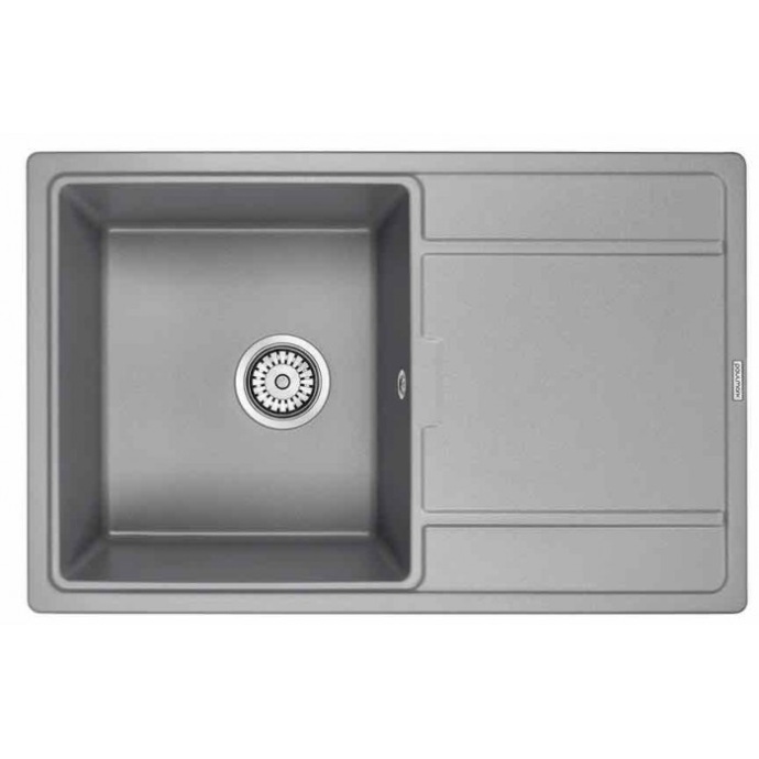 Мойка кухонная Paulmark Flugen 78 серый матовый PM217850-GRM - 0