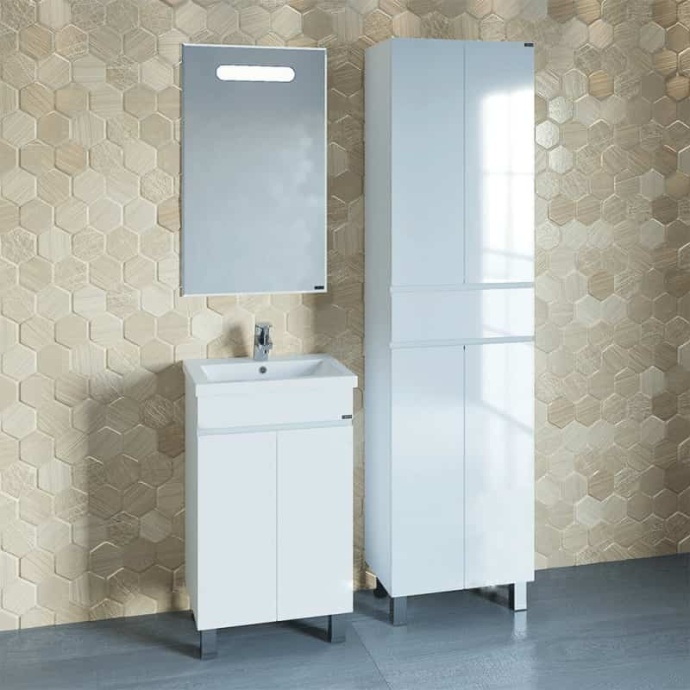 Тумба под раковину напольная Санта Марс 50 белый 700239 - 4