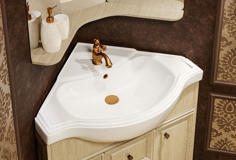 Мебельная раковина Бриклаер Kirovit Классик угловая 4640021063071 - 2