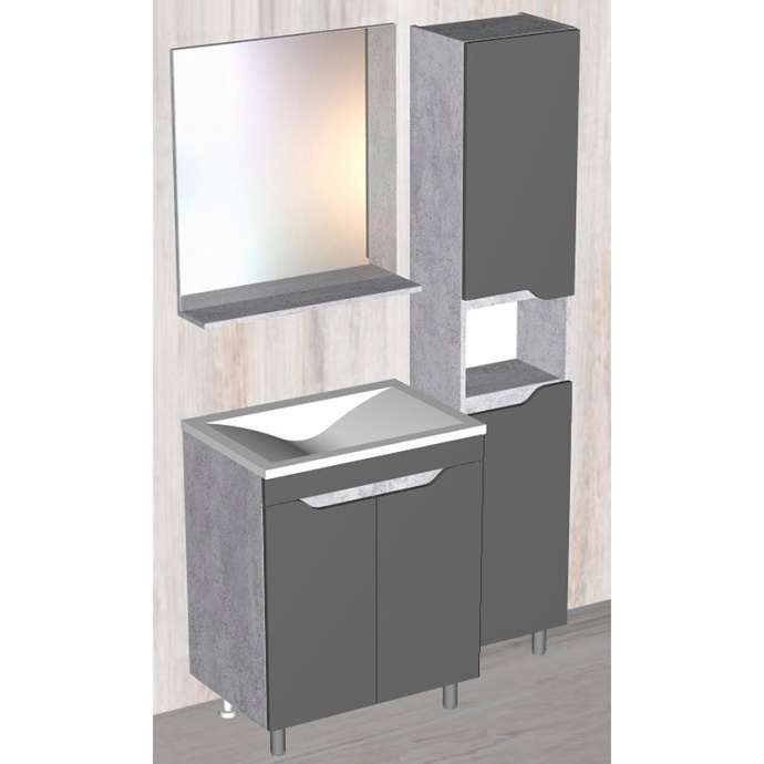 Тумба под раковину Stella Polar Абигель 65 серый SP-00001079 - 1