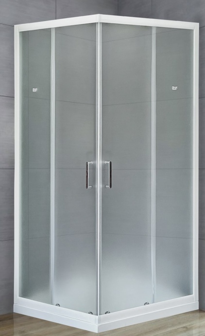 Душевой уголок Royal Bath HPD 85x80 профиль белый стекло матовое RB8085HPD-C - 0