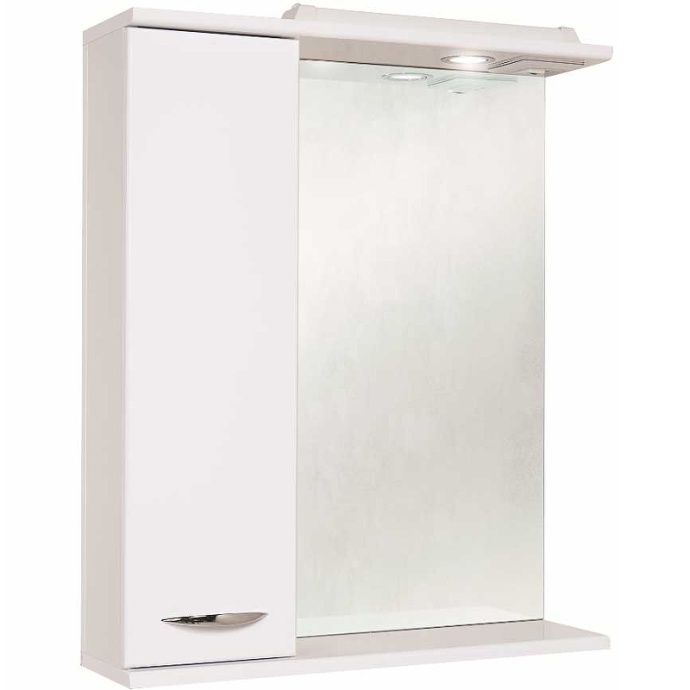 Зеркало-шкаф Onika Ника 60 L с подсветкой, белый  206015 - 0