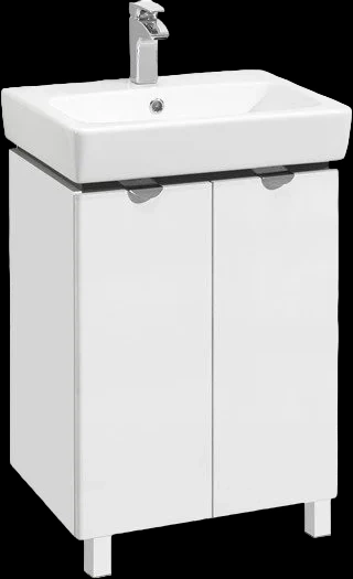 Тумба с раковиной Aquaton Скай 55 белый 1A2381K1SY010 - 0