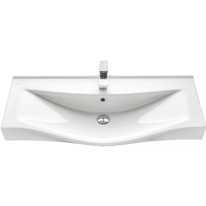 Комплект мебели Aquaton Нортон 100 белый глянец - 9